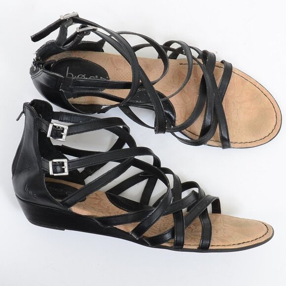 B.O.C. Born Concept Gladiator Wedge Sandals Vegan Leather Women's 11 - Picture 3 of 8
